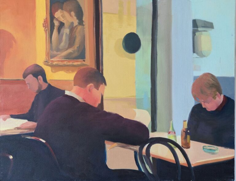 Cafe in Barcelona by Diana Ozolins