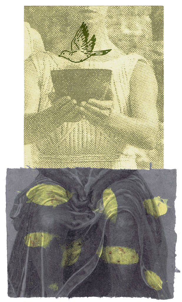 Minna Resnick&nbsp;• <em>A Better Future</em>&nbsp;• Mixed media drawing&nbsp;• 9¼″×&nbsp;16″&nbsp;• $950.00