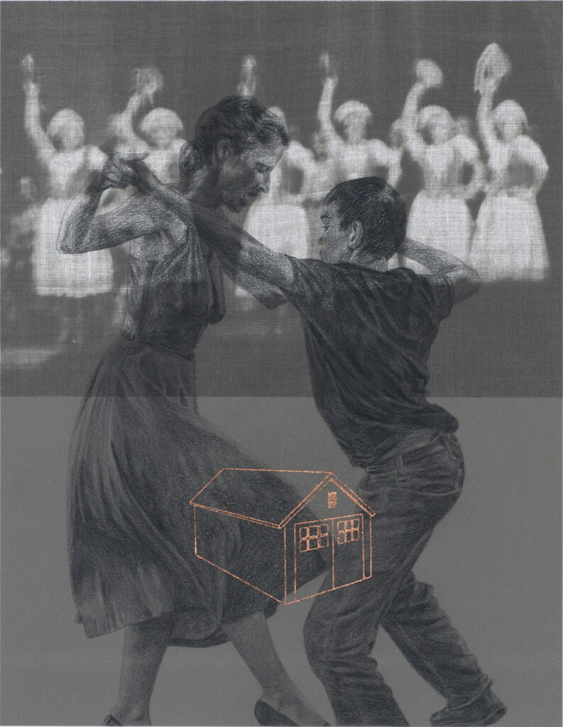 Minna Resnick&nbsp;• <em>Everything He Wants</em>&nbsp;• Mixed media drawing&nbsp;• 12¾″×&nbsp;16½″&nbsp;• $1,700.00