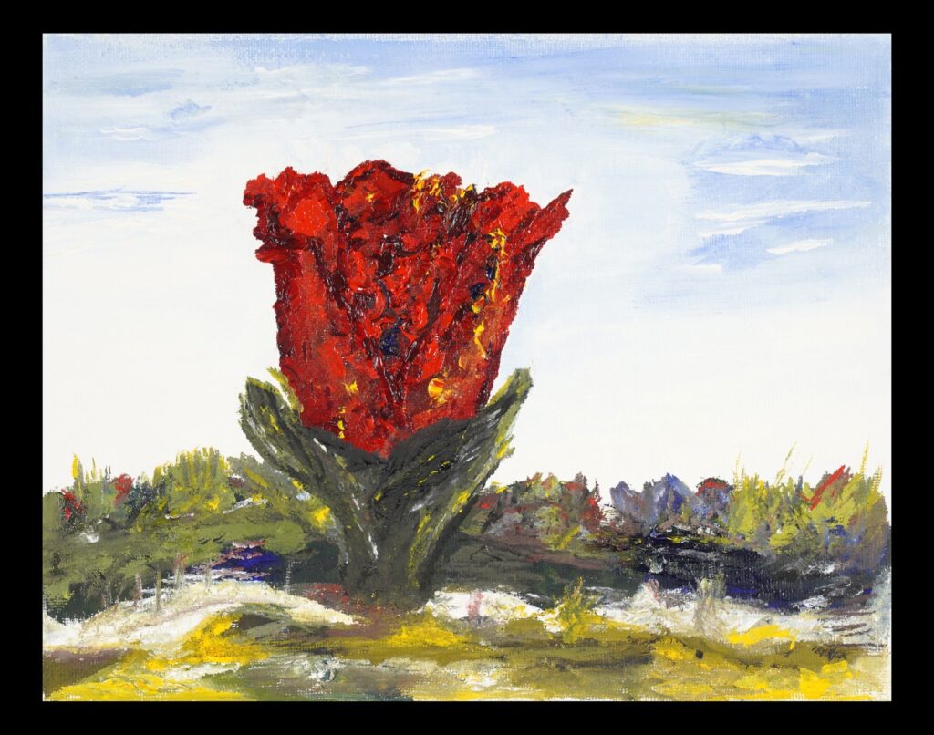 Elizabeth Stuelke • <em>Promises</em> • Oil on canvas • 10″× 8″ • NFS