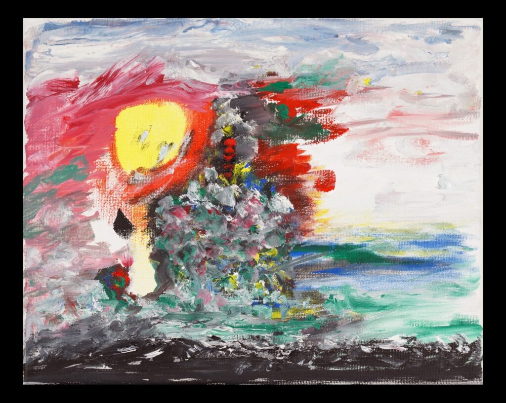 Elizabeth Stuelke • <em>Someday We Will Go</em> • Oil on canvas • 10″× 8″ • NFS