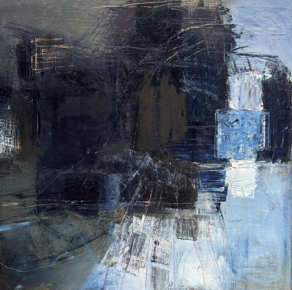 Ileen Kaplan&nbsp;• <em>Flow</em>&nbsp;• Oil on canvas&nbsp;• 24″×&nbsp;24″&nbsp;• $1,375.00