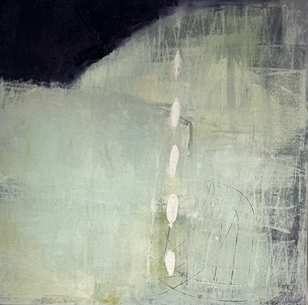 Ileen Kaplan&nbsp;• <em>Pale Drift</em>&nbsp;• Oil on canvas&nbsp;• 29″×&nbsp;28″&nbsp;• $1,800.00