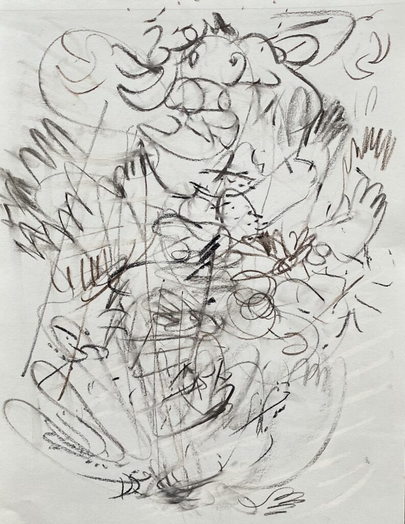 Ray Foody&nbsp;• <em>Madam</em>&nbsp;• Charcoal and graphite on paper, matted and framed to 15 x 21&nbsp;• 11″×&nbsp;14″&nbsp;• $225.00