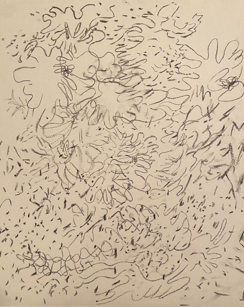 Ray Foody&nbsp;• <em>Prairie Life</em>&nbsp;• Charcoal and graphite on paper, matted and framed to 19 x 25&nbsp;• 14″×&nbsp;17″&nbsp;• $285.00