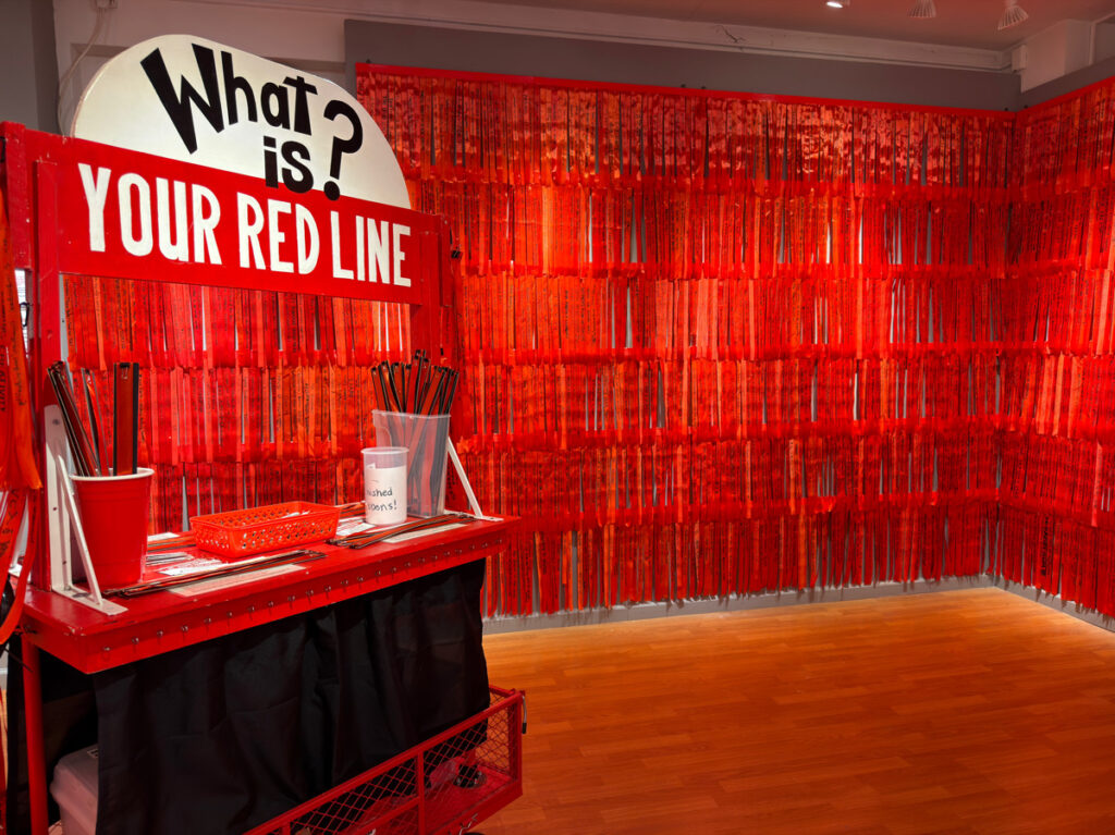 Democracy Defender PMB&nbsp;• <em>What is Your Red Line? Installation View</em>&nbsp;• NFS