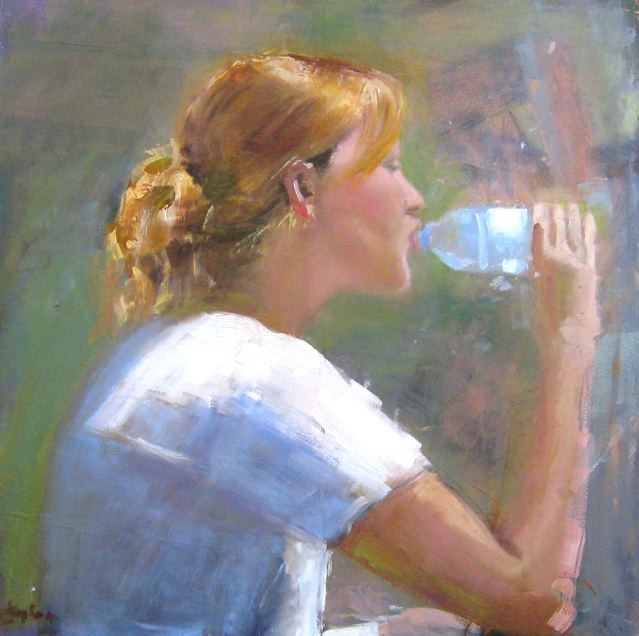 Girl With a Water Bottle